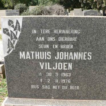 VILJOEN Mathuis Johannes 1963-1976