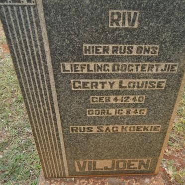 VILJOEN Gerty Louise 1940-1946