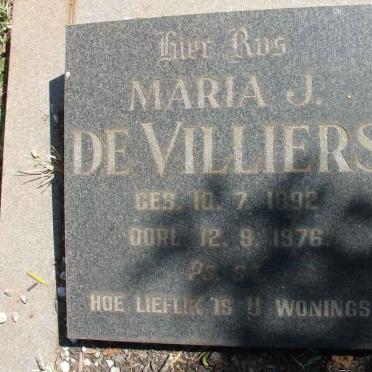 VILLIERS Maria J., de 1892-1976