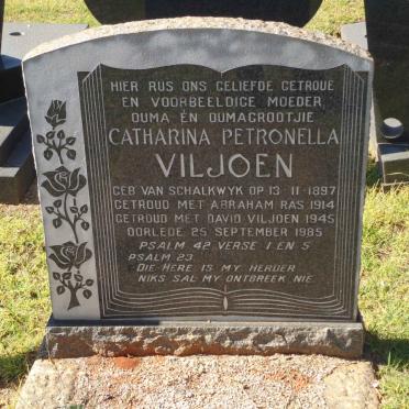 VILJOEN Catharina Petronella nee VAN SCHALKWYK 1897-1945