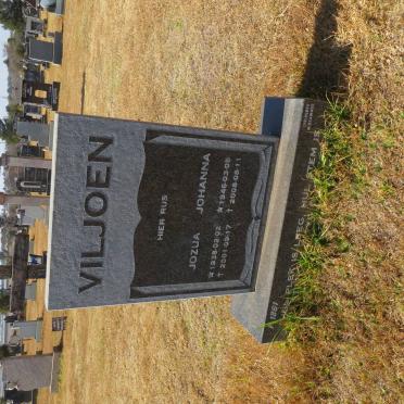 VILJOEN Jozua 1938-2001 &amp; Johanna 1946-2008