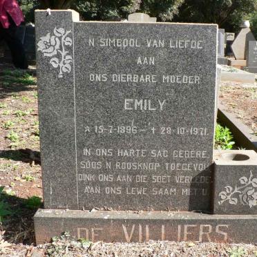 VILLIERS Emily, de 1896-1971