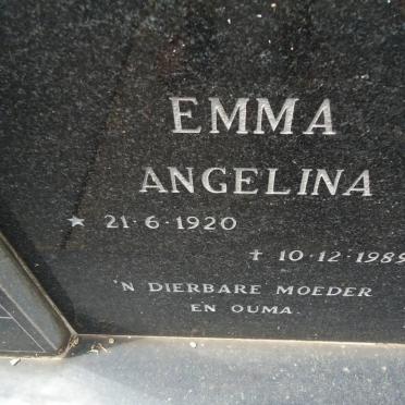 VISAGIE Emma Angelina 1920-1989