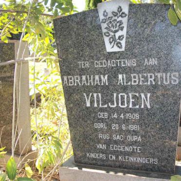 VILJOEN Abraham Albertus 1909-1981