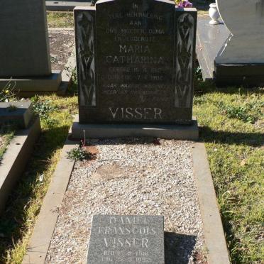VISSER Daniel Franscois 1916-1992 &amp; Maria Catharina 1912-1982