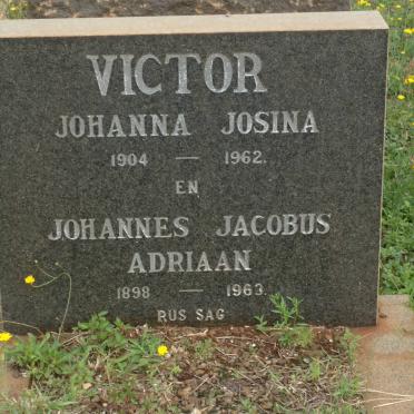 VICTOR Johannes Jacobus Adriaan 1898-1963 &amp; Johanna Josina 1904-1962
