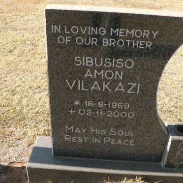 VILAKAZI Sibusiso Amon 1969-2000