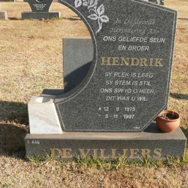 VILLIERS Hendrik, de 1975-1997