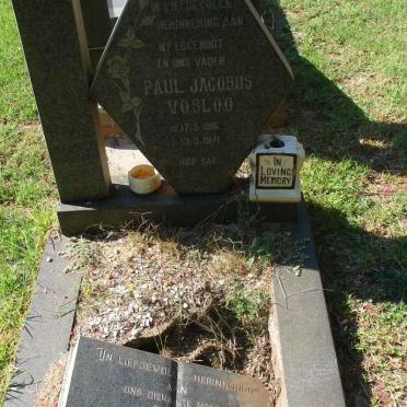 VOSLOO Paul Jacobus 1916-1971 &amp; Emmeran?e Lydia 1928-1985