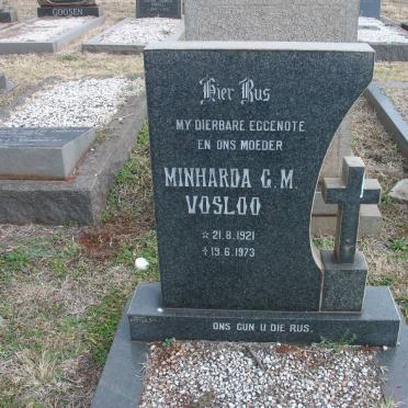 VOSLOO Minharda G.M. 1921-1973