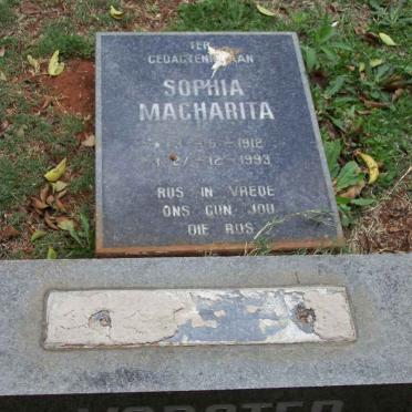 VORSTER Sophia Magharita 1912-1993