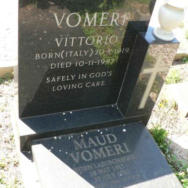 VOMERI Vittorio 1919-1987 &amp; Maud LABUSCHAGNE 1915-1997