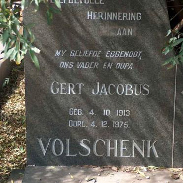 VOLSCHENK Gert Jacobus 1913-1975  