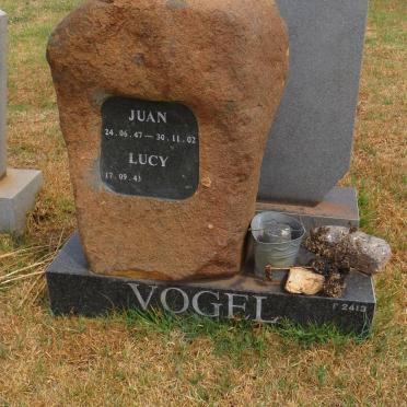 VOGEL Juan 1947-2002 &amp; Lucy 1943-