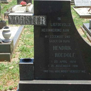 VORSTER Hendrik Roedolf 1924-1991