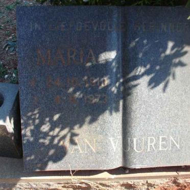VUUREN Maria, van 1910-1973
