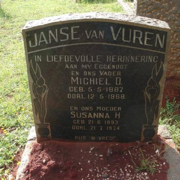 VUUREN Michiel D., van 1887-1968 &amp; Susanna H. 1893-1974