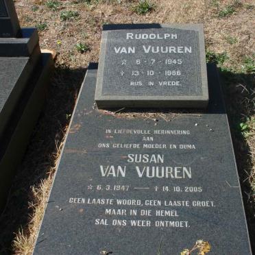 VUUREN Rudolph, van 1945-1986 &amp; Susan 1947-2005