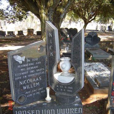 VUUREN Nicolaas Willem, Jansen van 1916-1985