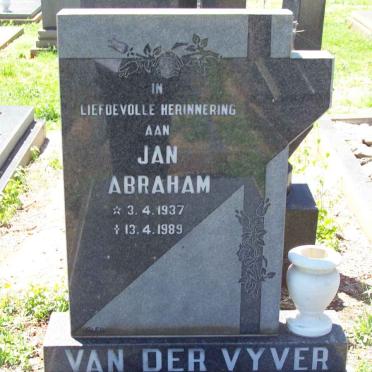 VYVER Jan Abraham, van der 1937-1989