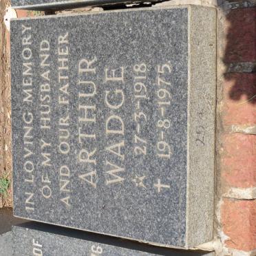 WADGE Arthur 1918-1975