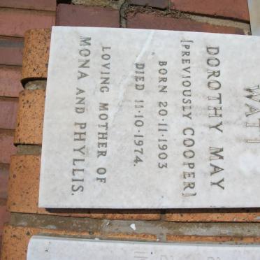 WATT Dorothy May previously COOPER 1903-1974