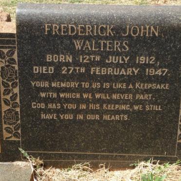 WALTERS Frederick John 1912-1947