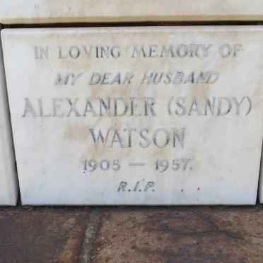 WATSON Alexander 1905-1957