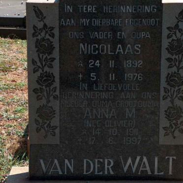 WALT Nicolaas, van der 1892-1976
