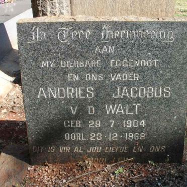 WALT Andries Jacobus, v.d 1904-1969