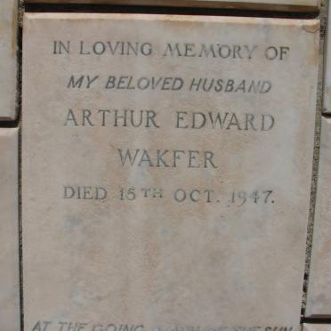WAKFER Arthur Edward -1947