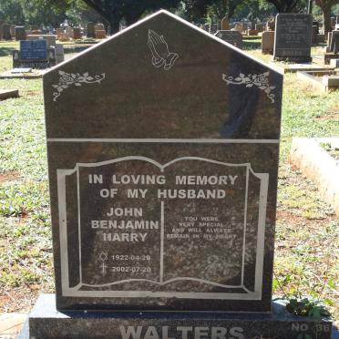 WALTERS John Benjamin Harry 1922-2002