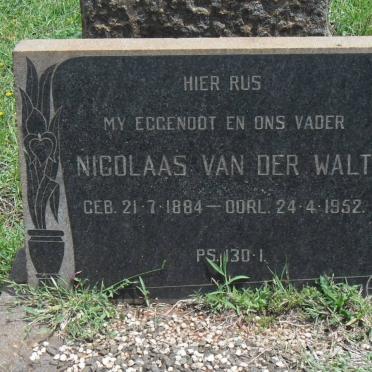 WALT Nicolaas, van der 1884-1952