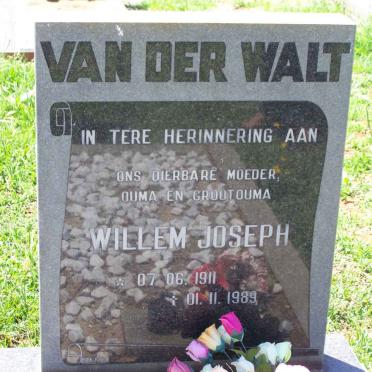 WALT Willem Joseph, van der 1911-1989