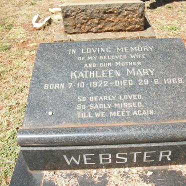 WEBSTER Kathleen Mary 1922-1968