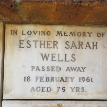 WELLS Esther Sarah -1961