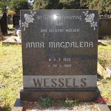 WESSELS Anna Magdalena 1922-1980