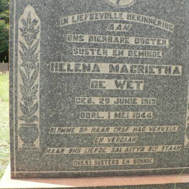 WET Helena Magrietha, de 1919-1944