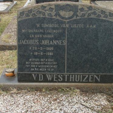 WESTHUIZEN Jacobus Johannes, v.d. 1906-1961