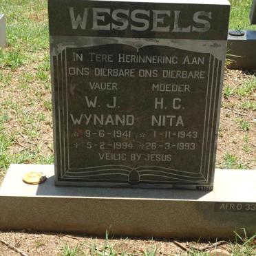 WESSELS W.J. 1941-1994 &amp; H.C. 1943-1993