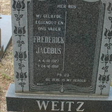 WEITZ Frederick Jacobus 1927-1992