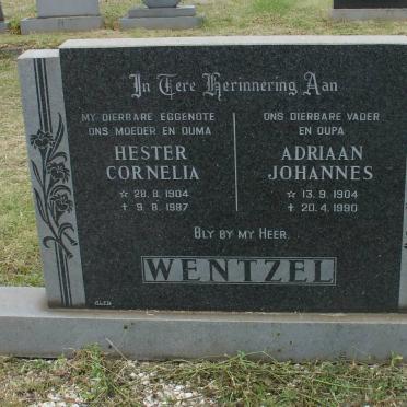 WENTZEL Adriaan Johannes 1904-1990 &amp; Hester Cornelia 1904-1987