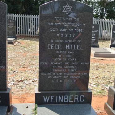 WEINBERG Cecil Hillel -1980