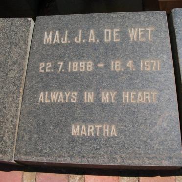 WET J.A., de 1898-1971