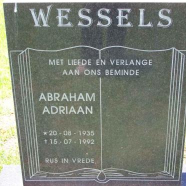 WESSELS Abraham Adriaan 1935-1992