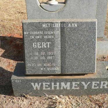 WEHMEYER Gert 1937-1997
