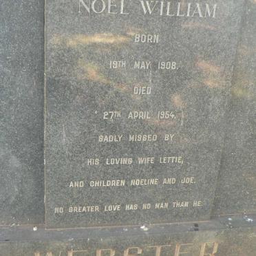 WEBSTER Noel William 1908-1954