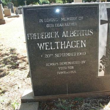 WELTHAGEN Frederick Albertus -1969