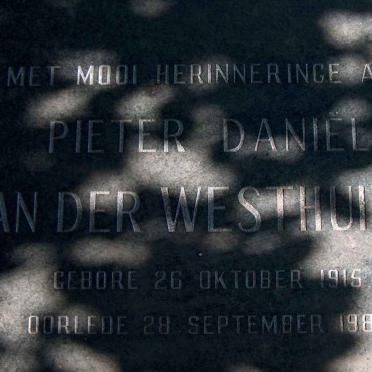 WESTHUIZEN Pieter Daniel, van der 1915-1985