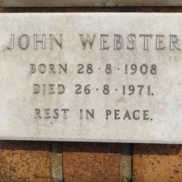 WEBSTER John 1908-1971